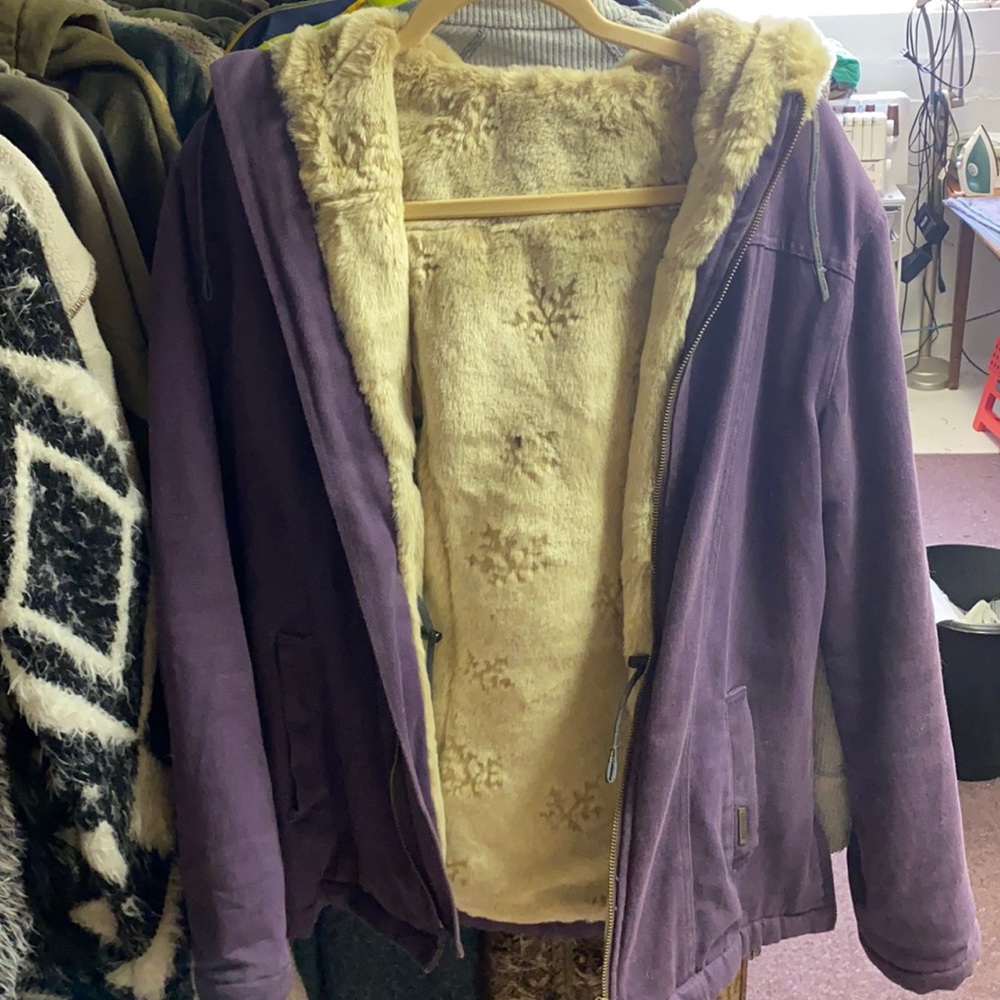 Hemp hoodlamb jacket